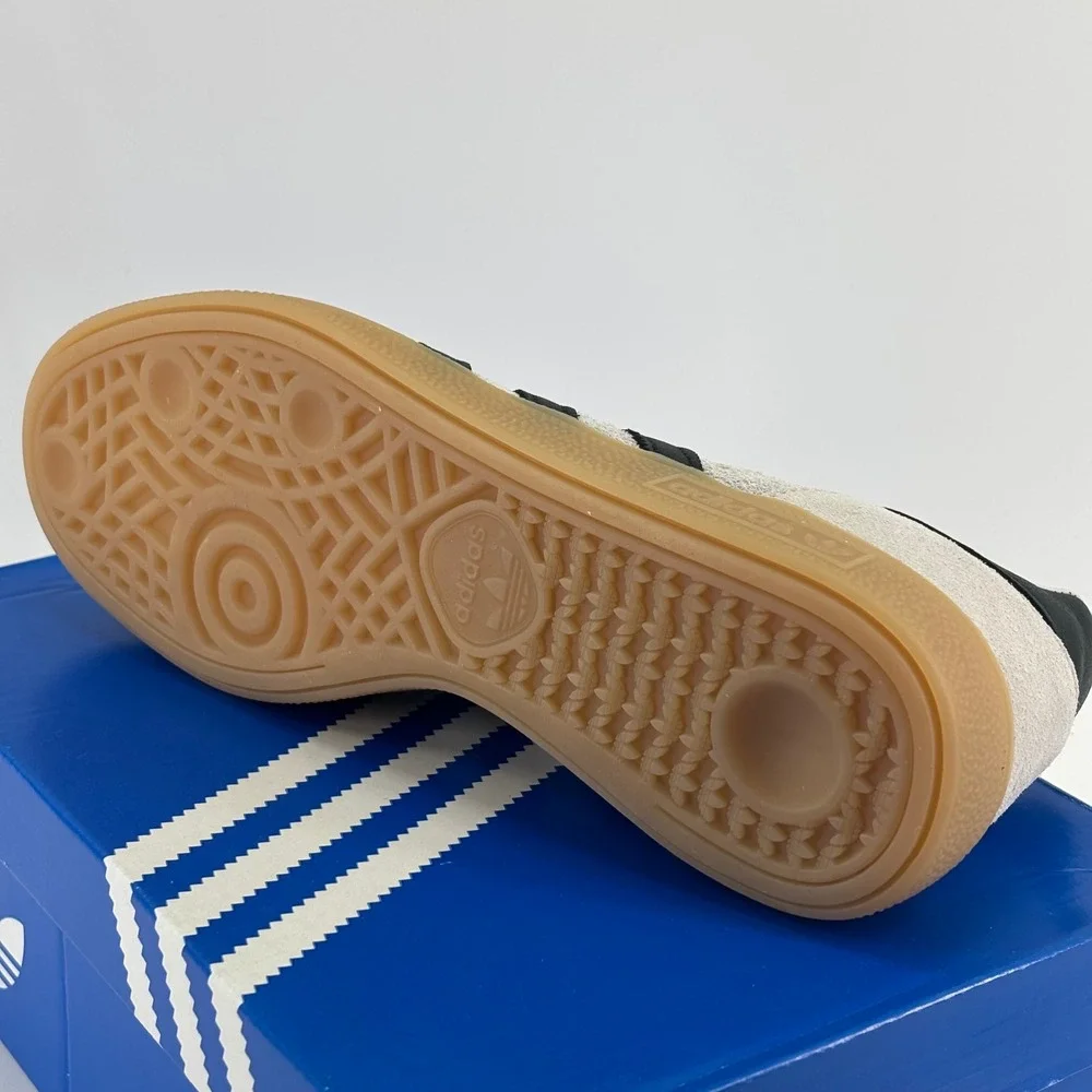 Adidas Handball Spezial Men 6.5 Grey Black Gum IH6508 New Suede Terrace Sneakers